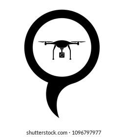 Dron icon and map pointer