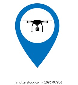 Dron icon and map pointer