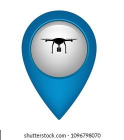 Dron icon and map pointer