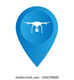 Dron icon and map pointer