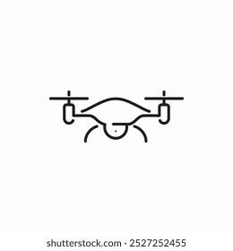 Video Vector de signo de ícono de grabación de dron