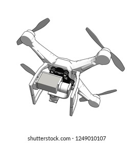 drone 3d illustration
