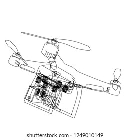 drone 3d illustration