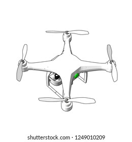 drone 3d illustration