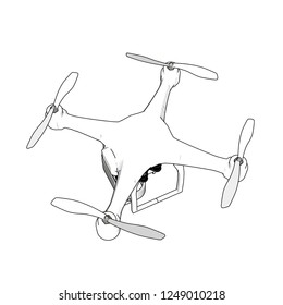 drone 3d illustration