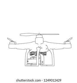 drone 3d illustration