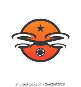 drone abstract logo modern style