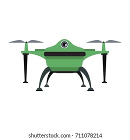 drone with action camera front view