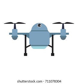 drone with action camera front view