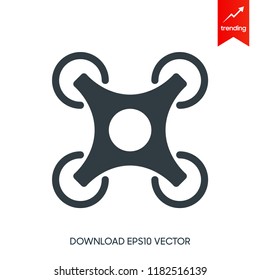 Drone aerial camera icon graphic design logo illustration