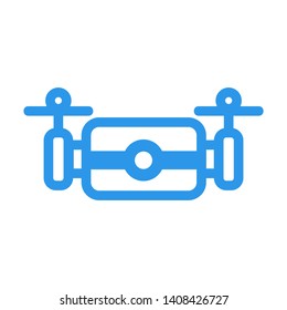 Drone aerial camera icon graphic design logo illustration - Vector
