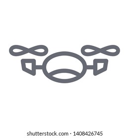 Drone aerial camera icon graphic design logo illustration - Vector
