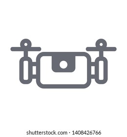 Drone aerial camera icon graphic design logo illustration - Vector
