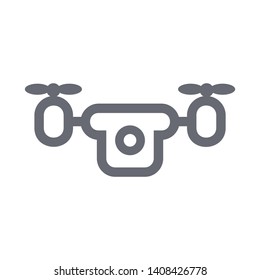 Drone aerial camera icon graphic design logo illustration - Vector

