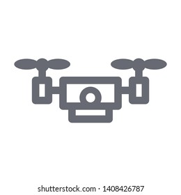 Drone aerial camera icon graphic design logo illustration - Vector
