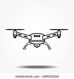 Drone aerial camera icon graphic design logo illustration eps10