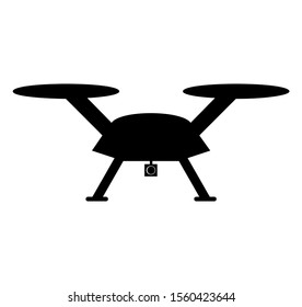 Drone aerial camera icon graphic design logo illustration