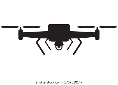 
Drone aerial camera icon graphic design logo illustration