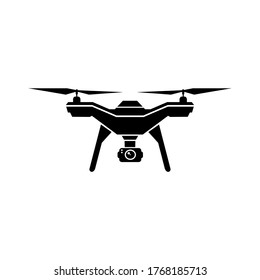 Drone aerial camera icon graphic design logo illustration