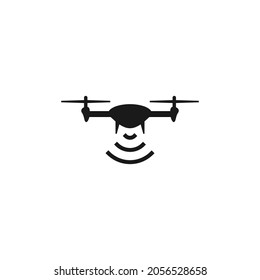 Drone aerial camera icon graphic design logo illustration