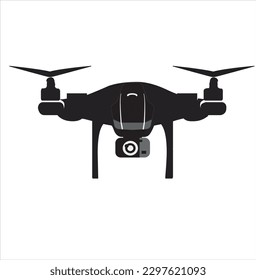Drone aerial camera icon graphic design logo illustration