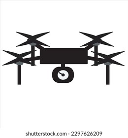 Drone aerial camera icon graphic design logo illustration