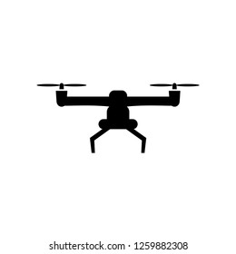 Drone aerial camera icon logo vector