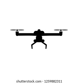 Drone aerial camera icon logo vector