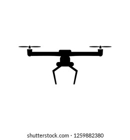 Drone aerial camera icon logo vector