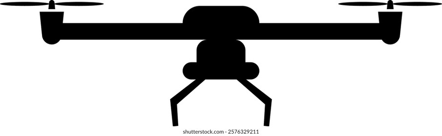 Drone aerial camera icon logo vector