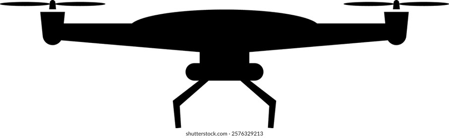 Drone aerial camera icon logo vector