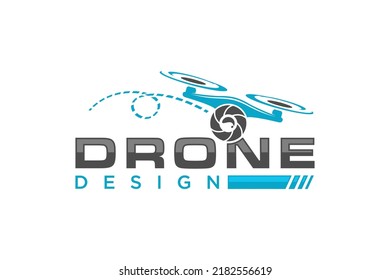 Drone aerial logo design photography videography service company icon symbol lens camera