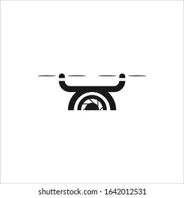 Drone, Aerial Photograph, Video, Flat Icon, Mobile Icon, Website Icon, Vector Icon Symbol Illustration Background