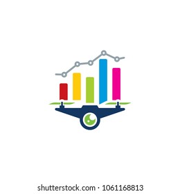 Drone Analytic Logo Icon Design