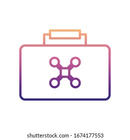drone in a bag nolan icon. Simple thin line, outline vector of Drones icons for ui and ux, website or mobile application