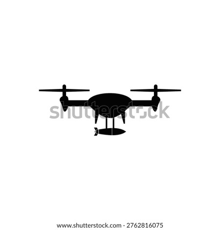 Drone bomb drop aerial warfare