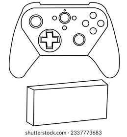 drone box  drone remote outline vector