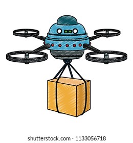 Drone with box scribble