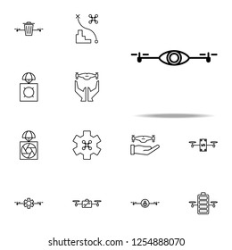 drone with camera icon. Drones icons universal set for web and mobile