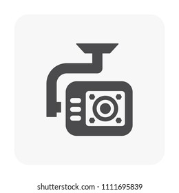 Drone camera icon. Including gimbal, rotation control and stabilizer. Digital camera for recording video and take photo from aerial view. Also use to survey and surveillance. Compact and waterproof.