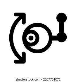 drone camera icon, outline style, editable vector