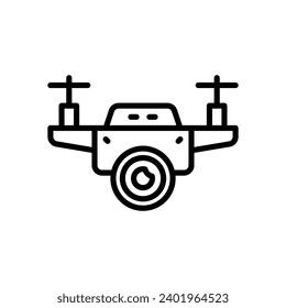 drone camera icon. vector line icon for your website, mobile, presentation, and logo design.