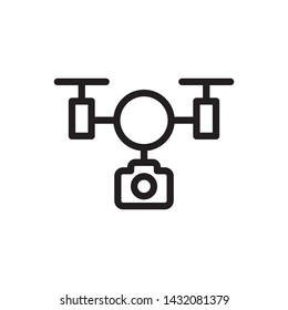 Drone, camera icon - Vector. Photo concept vector illustration.