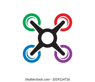 Drone Camera Logo Template Design Vector, Emblem, Design Concept, Creative Symbol, Icon