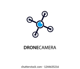 Drone Camera logo template design vector