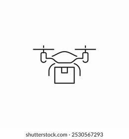 Vector de signo de icono de quad copter de cámara de drones