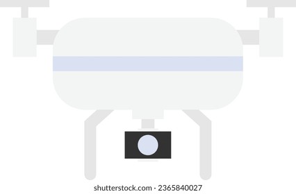 Drone Camera Technology Icon Vector Flat Illustration