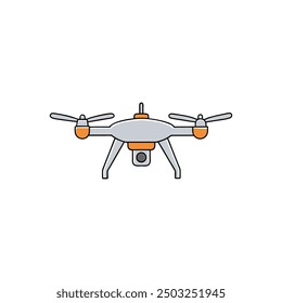 Drone camera vector art Illustration