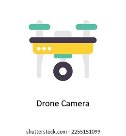 Drone Camera vector Flat Icons. Simple stock illustration stock illustration