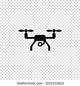 drone with camera vector icon